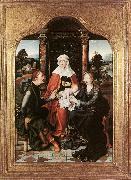 CLEVE, Joos van St Anne with the Virgin and Child and St Joachim gh oil painting on canvas
